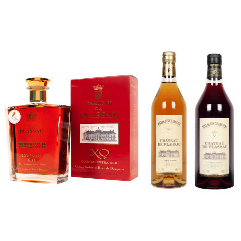 Offre de Noël n°3 Château de Plassac Cognac XO et Pineau des Charentes